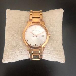 Burberry Rose Gold Metal Watch